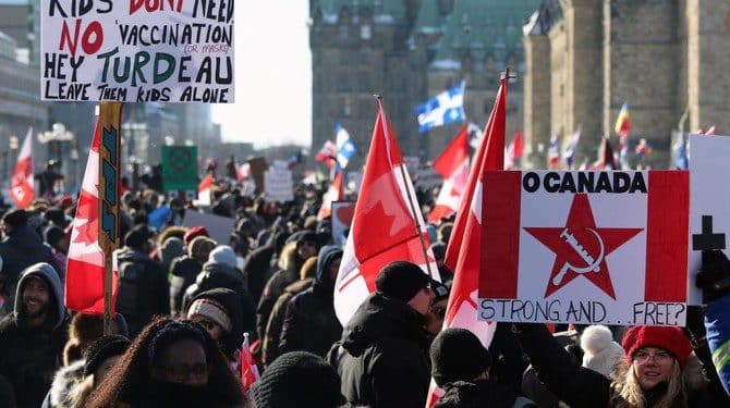 الشرطة الكندية تحاول فض الاحتجاجات وإنهاء الأزمة