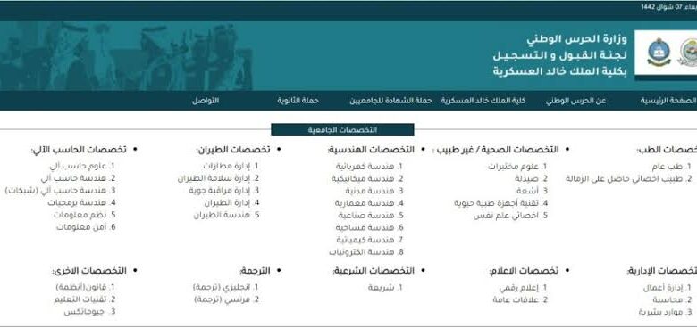 التخصصات المطلوبة في جامعة الملك خالد