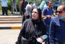 تشييع جثمان والدة نهلة سلامة من مسجد مصطفى محمود في المهندسين