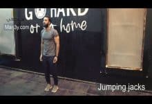 تمرين الرافعات القافزة jumping jacks