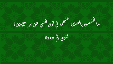 المقصود بالصلاة عليهما في قول النبي عن بر الأبوين