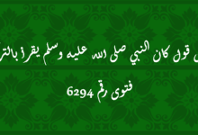 معنى قول كان النبي صلى الله عليه وسلم يقرأ بالترجيح