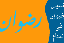 رضوان في المنام