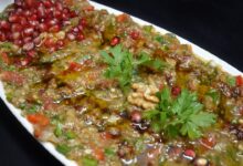 طريقة عمل بابا غنوج بالباذنجان المشوي 