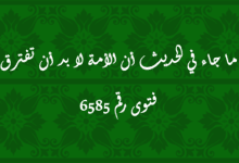 ما جاء في الحديث أن الأمة لا بد أن تفترق