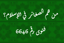 من هم الصغائر في الإسلام