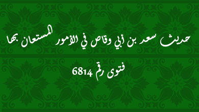 حديث سعد بن أبي وقاص في الأمور المستعان بها