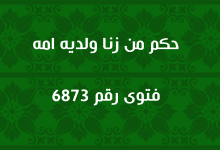 حكم من زنا ولديه امه