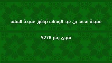 عقيدة محمد بن عبد الوهاب تُوافق عقيدة السلف