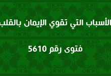 الأسباب التي تقوي الإيمان بالقلب