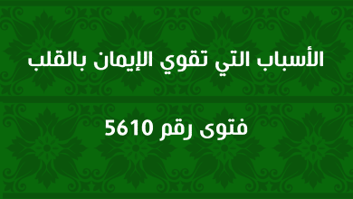 الأسباب التي تقوي الإيمان بالقلب