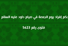 حكم إفراد يوم الجمعة في صيام داود عليه السلام 