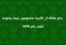 حكم مقالة أن الأنبياء معصومون فيما يبلغونه