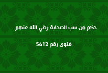 حكم من سب الصحابة رضي الله عنهم