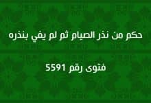 حكم من نذر الصيام ثم لم يفي بنذره