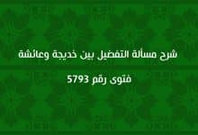 شرح مسألة التفضيل بين خديجة وعائشة