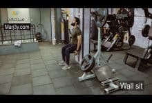 تمرين ثبات سكوات Wall sit