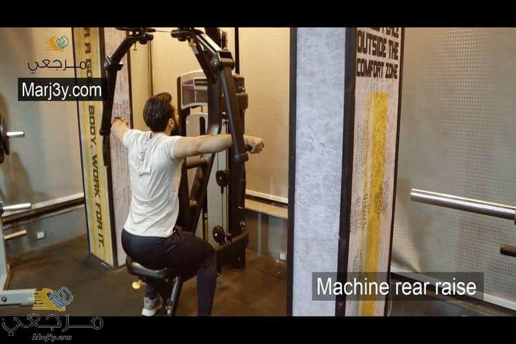 تمرين كتف خلفي بالآلة Machine rear raise