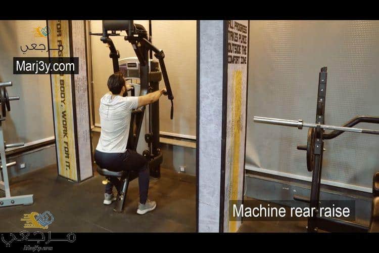 تمرين كتف خلفي بالآلة Machine rear raise