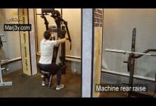 تمرين كتف خلفي بالآلة Machine rear raise