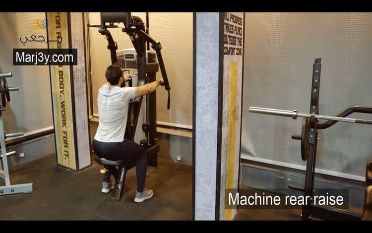 تمرين كتف خلفي بالآلة Machine rear raise