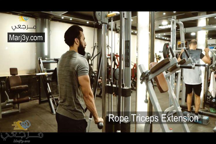 تراي باستخدام الحبل Rope triceps extension