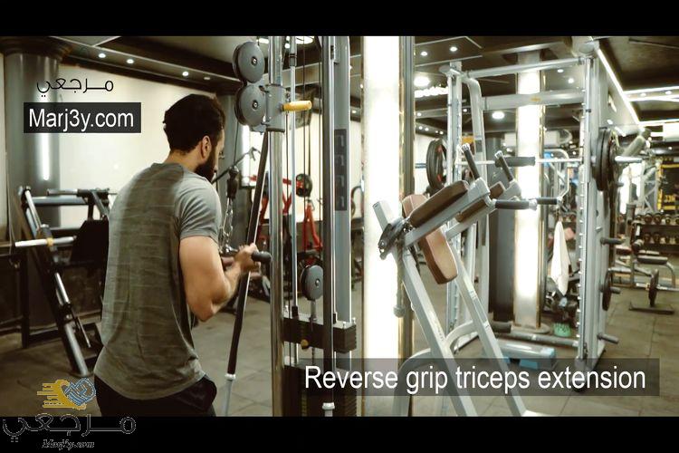 تراي قبضة معكوسة reverse grip overhead extension