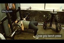 تمرين بنش بقبضة مغلقة close grip bench press