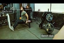 تمرين بنش دبس Bench Dips